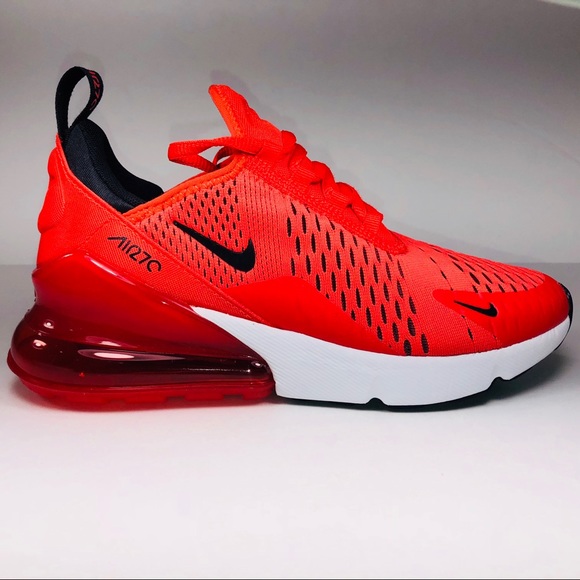 Nike Air Max 27 Gs Habanero Red Black 